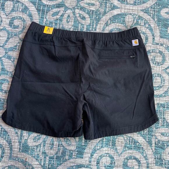 Carhartt Women's B56189 Force Ripstop Work Shorts Black - Size XL - Picture 3 of 11